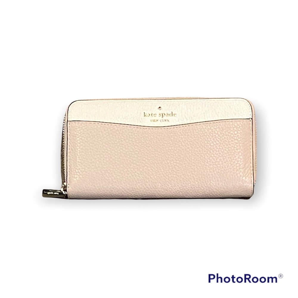🔴 Kate Spade beige continental wallet